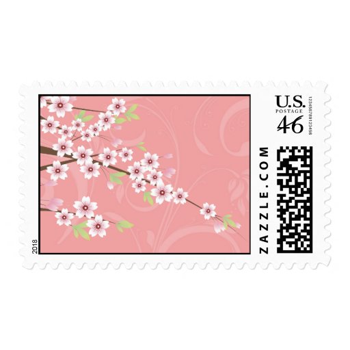 Soft Pink Cherry Blossom Stamp