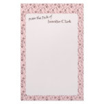 "Soft Pink Customizable" stationery