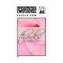 Soft pink flower - thank you stamp