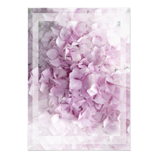 Soft Pink Hydrangea Bridal Shower Invitation