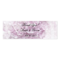 Soft Pink Hydrangea Wedding Favor Tags Business Card Templates