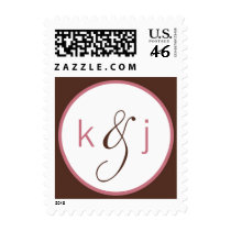 Soft Pink Monogram Stamps
