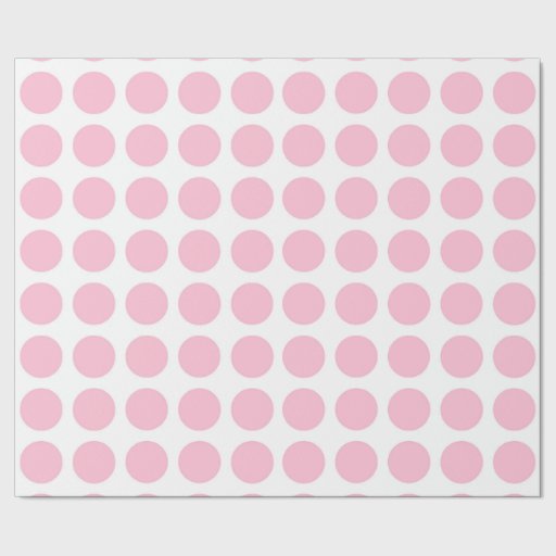 Soft Pink Polka Dots Wrapping Paper Zazzle