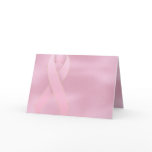 Soft Pink Ribbon Breast Cancer Greeting Card cards