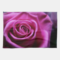 Soft Pink Rose floral kitchen tea towel american mojo kitchen towels