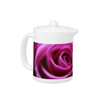 Soft Pink Rose floral teapot teapots