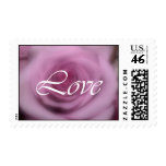 Soft pink rose love stamp