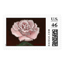 Soft Pink Rose Postage postage by Morganna Soft Pink Rose Postage postage