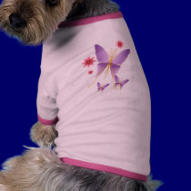 Soft Purple Butterfly Pet Clothing pet clothing