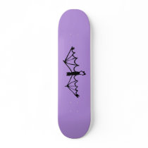 Soft Purple Funny Little Bat skateboards
