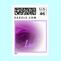 Soft Purple Rose stamps