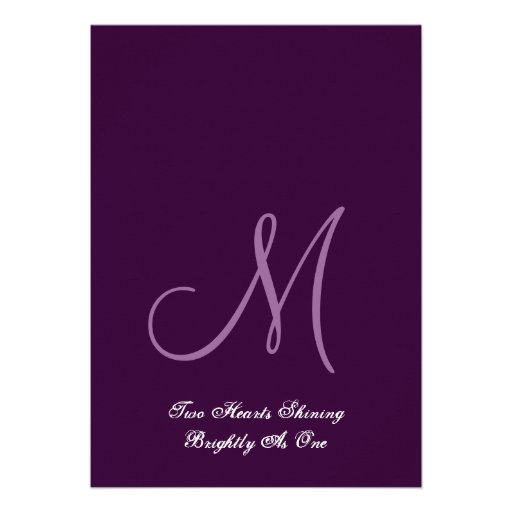 Soft Purple Rose Wedding Template H438 Personalized Announcement