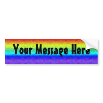 Soft Rainbow Bumperstickers Bumper Sticker