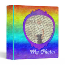 Soft Rainbow Customizable 1" Photo Binder