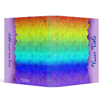 Soft Rainbow Customizable Art Binder by wingedturtle Soft Rainbow Customizable Art Binder