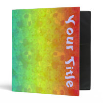 Soft Rainbow Customizable Art Binder