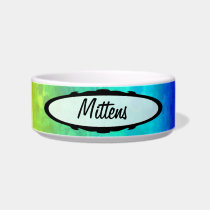 Soft Rainbow Customizable Pet Bowl