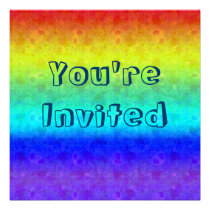 Soft Rainbow Invitations