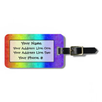 Soft Rainbow Luggage Tag
