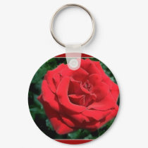 Soft Red Rose keychains