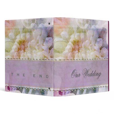 Soft Romantic Lilac Wedding Planner Vinyl Binder by perfectwedding