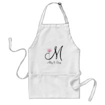 Soft rose with monogram aprons