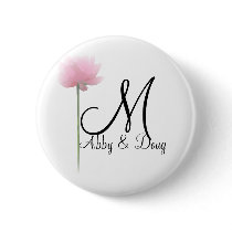 Soft rose with monogram button