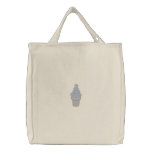 Soft Serve Ice Cream Embroidered Tote Bag