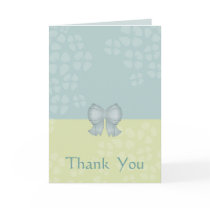 Soft Shades Bow Thank-You Card: Customize by TheBabyShoppe Soft Shades Bow Thank-You Card: Customize