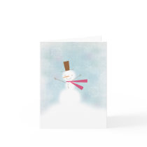 Soft snowman card