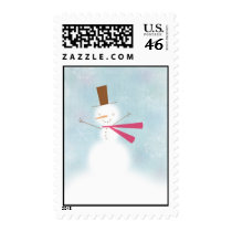 Soft snowman postage