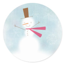 Soft snowman sticker