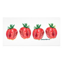 Soft Strawberries photo cards