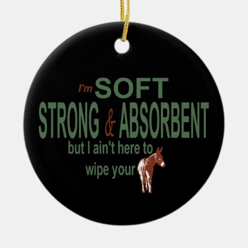 Soft Strong Absorbent Funny Black Ornament