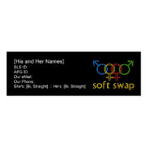 Soft Swap Profile Cards business cards