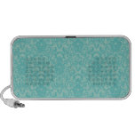 Soft Turquoise Damask Pattern Mp3 Speaker