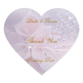 Soft Wedding Thank You Sticker sticker