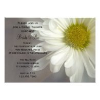 Soft White Daisy Bridal Shower Invitation