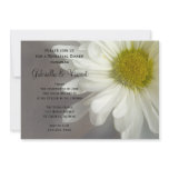 Soft White Daisy Rehearsal Dinner Invitation