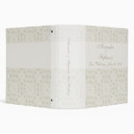 Soft White Lace Wedding Portfolio Event Binder