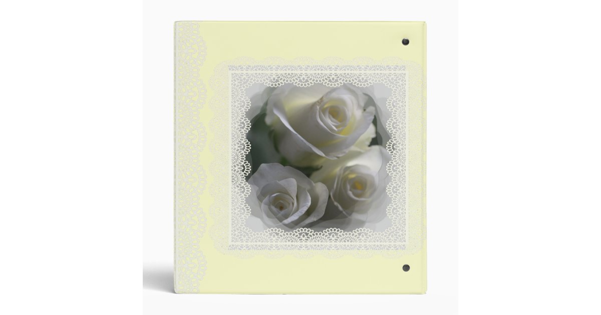 white wedding photo album