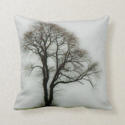 Soft winter tree pillow