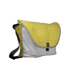 Soft Yellow Clover Design Rickshaw Messenger Bag messenger bags