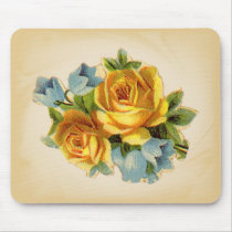 Soft Yellow Rose Mousepad by vintagegiftmall Soft Yellow Rose Mousepad