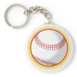 softball ball halftone dots keychain