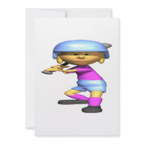 Softball Batter Custom Invite