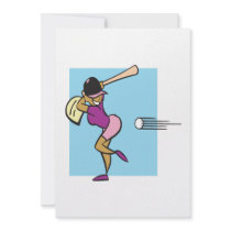 Softball Batter Invitations