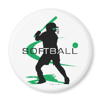 Softball - Batter Refrigerator Magnet