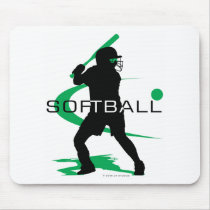 Softball - Batter Mouse Mats
