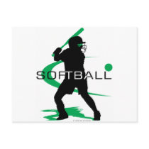 Softball - Batter Post Card